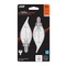 Feit Electric Feit White BA10 E12 (Candelabra) Filament LED Bulb Soft White 60 Watt Equivalence 2 pk BPCFC60927WFIL2 - alternate 1